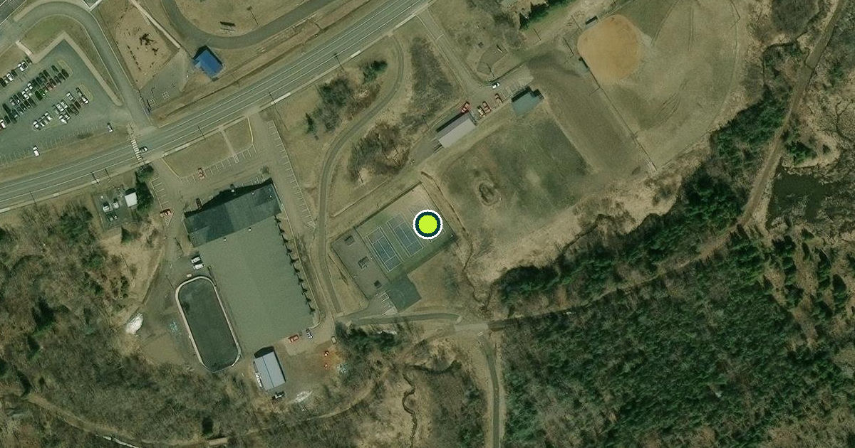 Satellite view of Silver Bay Pickleball Courts