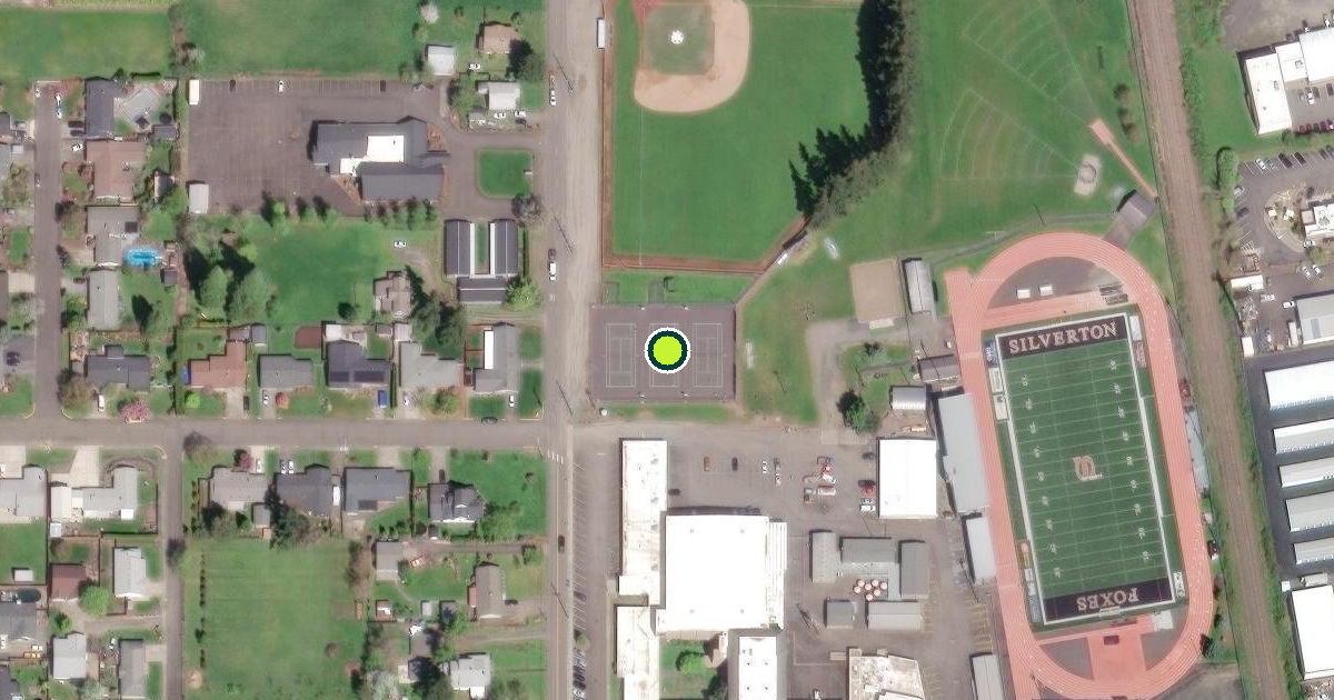 Satellite view of Silverton Pickleball Courts