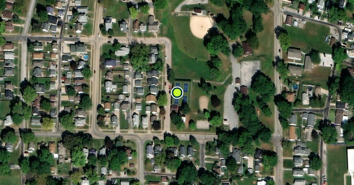 Satellite view of Silvis Pickleball Courts