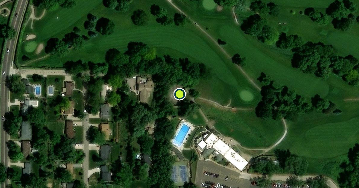 Satellite view of Sioux City Pickleball Courts