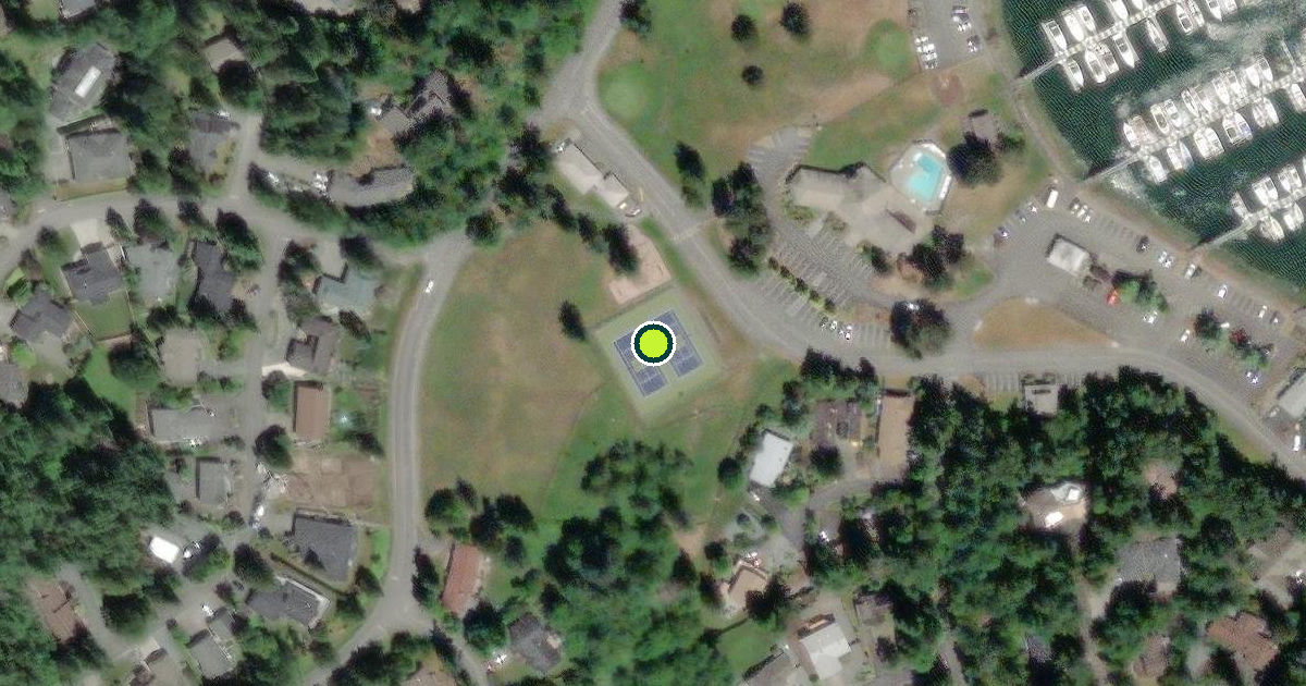 Satellite view of Skagit County Pickleball Courts