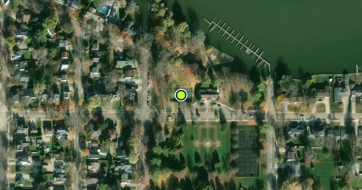 Satellite view of Smith Park Pickleball Courts