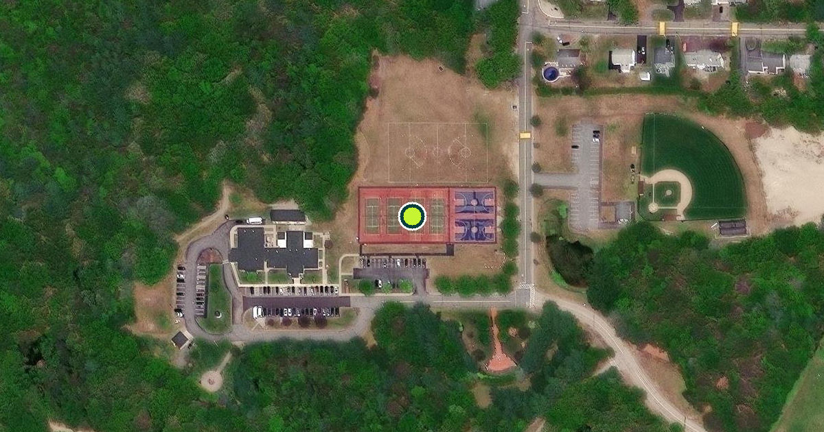 Satellite view of Smithfield Pickleball Courts