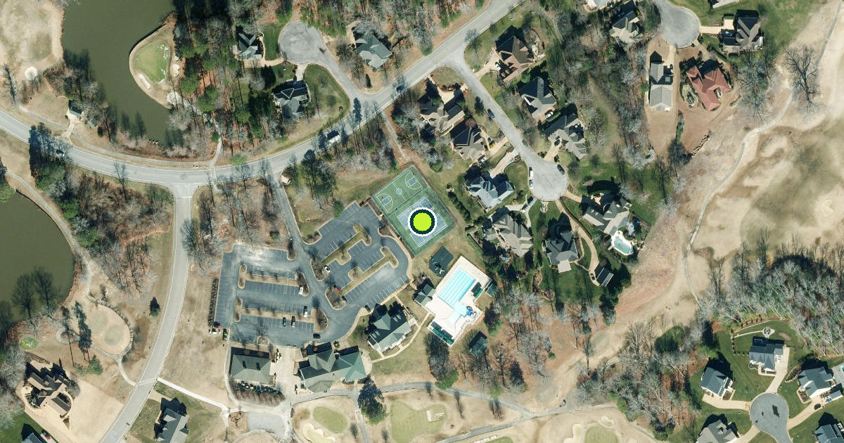 Satellite view of Smithfield Pickleball Courts