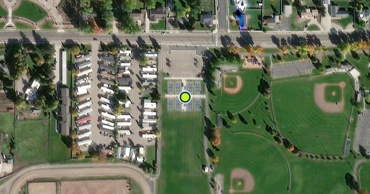 Satellite view of Smithfield Pickleball Courts