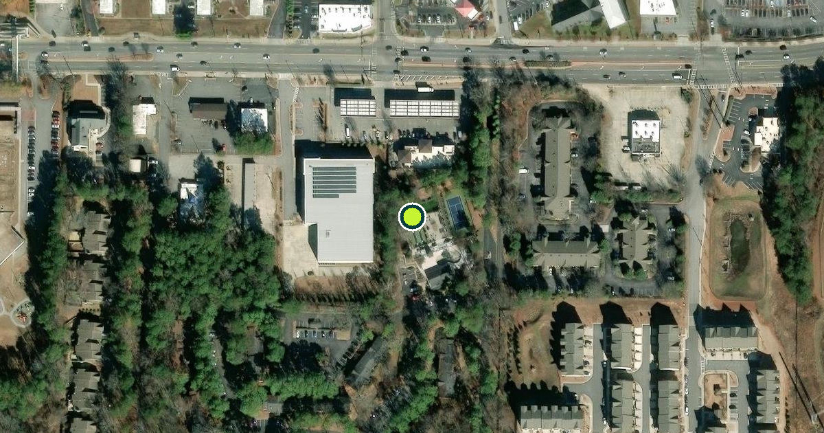 Satellite view of Smyrna Pickleball Courts