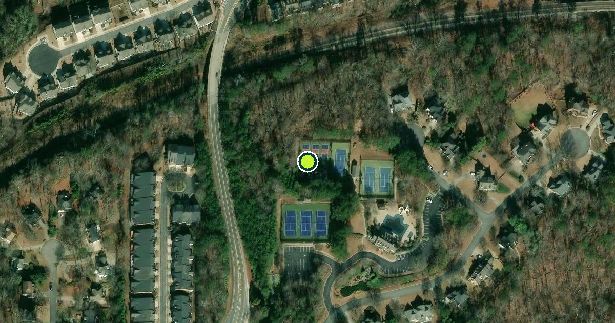 Satellite view of Smyrna Pickleball Courts