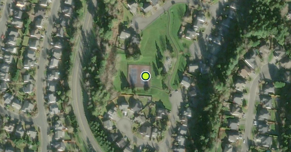 Satellite view of Snohomish County Pickleball Courts