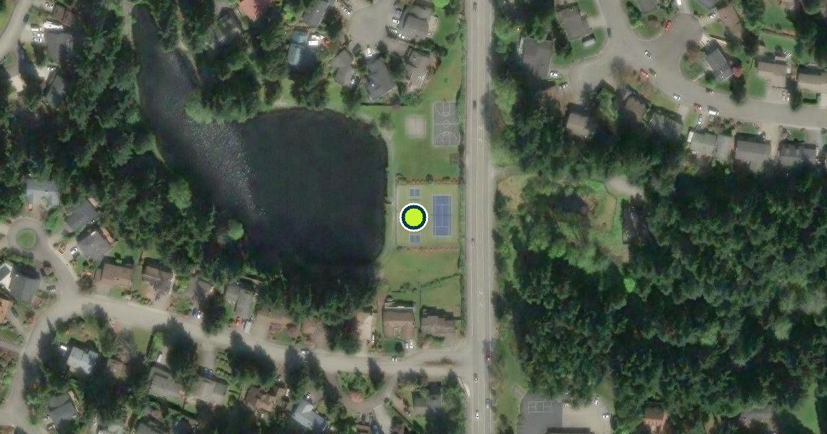 Satellite view of Snohomish County Pickleball Courts