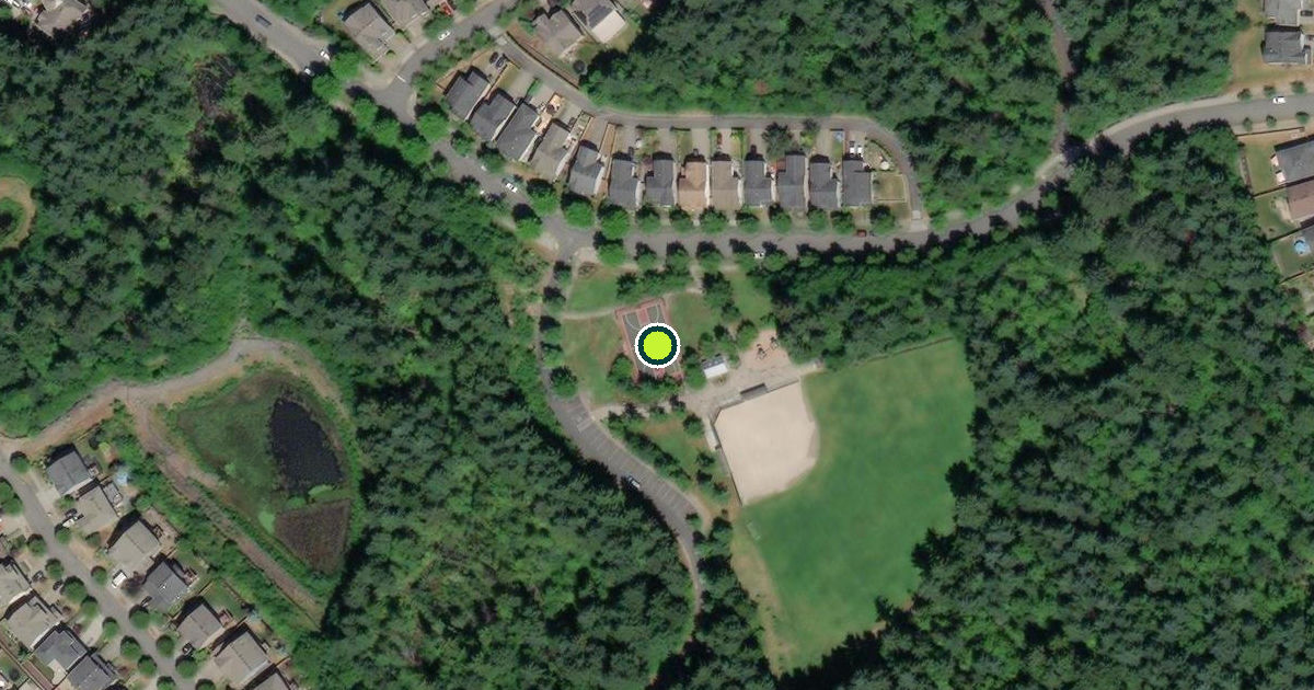Satellite view of Snoqualmie Pickleball Courts