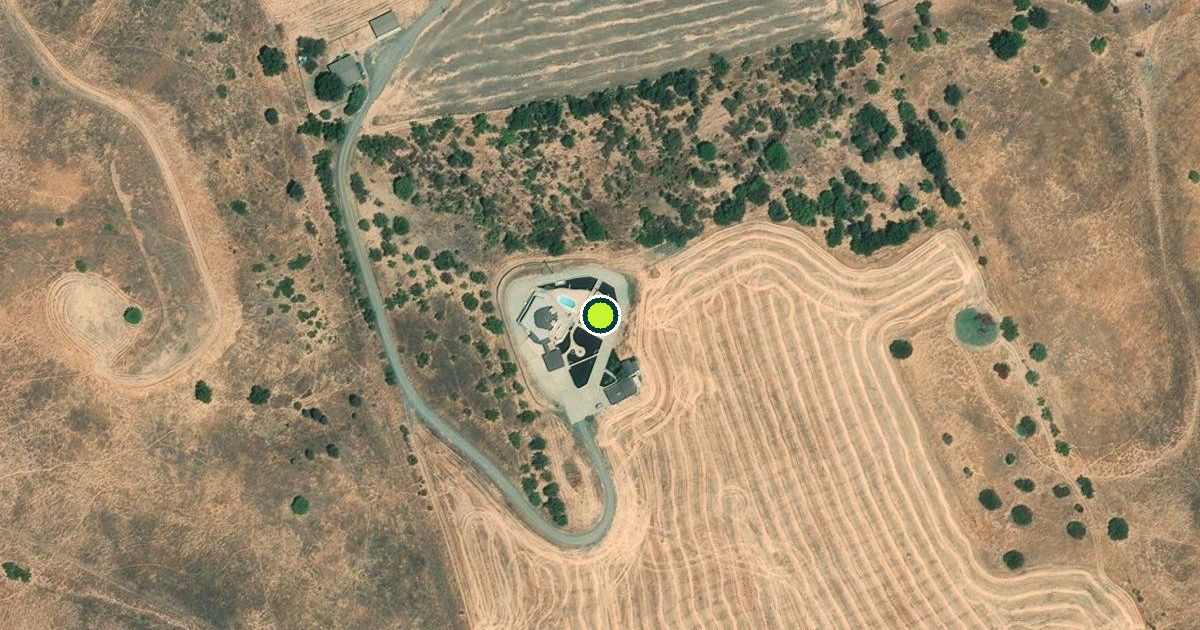 Satellite view of Solano County Pickleball Courts