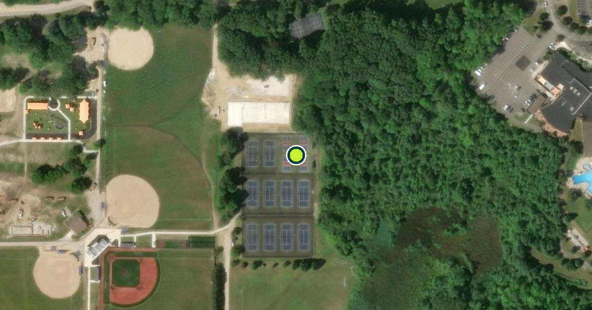 Satellite view of Solon Pickleball Courts
