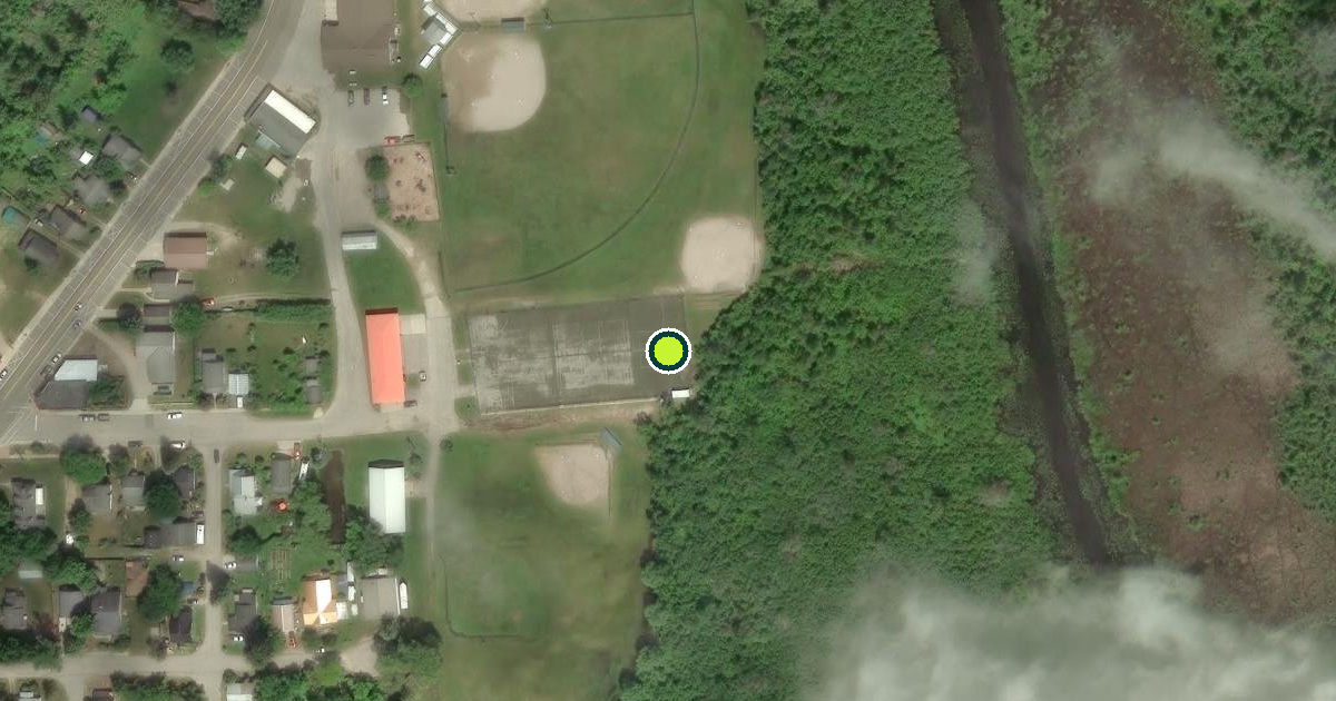 Satellite view of Solon Township Pickleball Courts