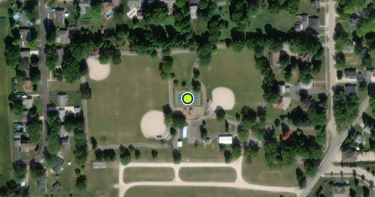 Satellite view of Somonauk Pickleball Courts