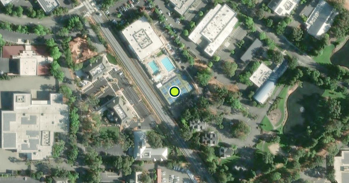 Satellite view of Sonoma County Pickleball Courts