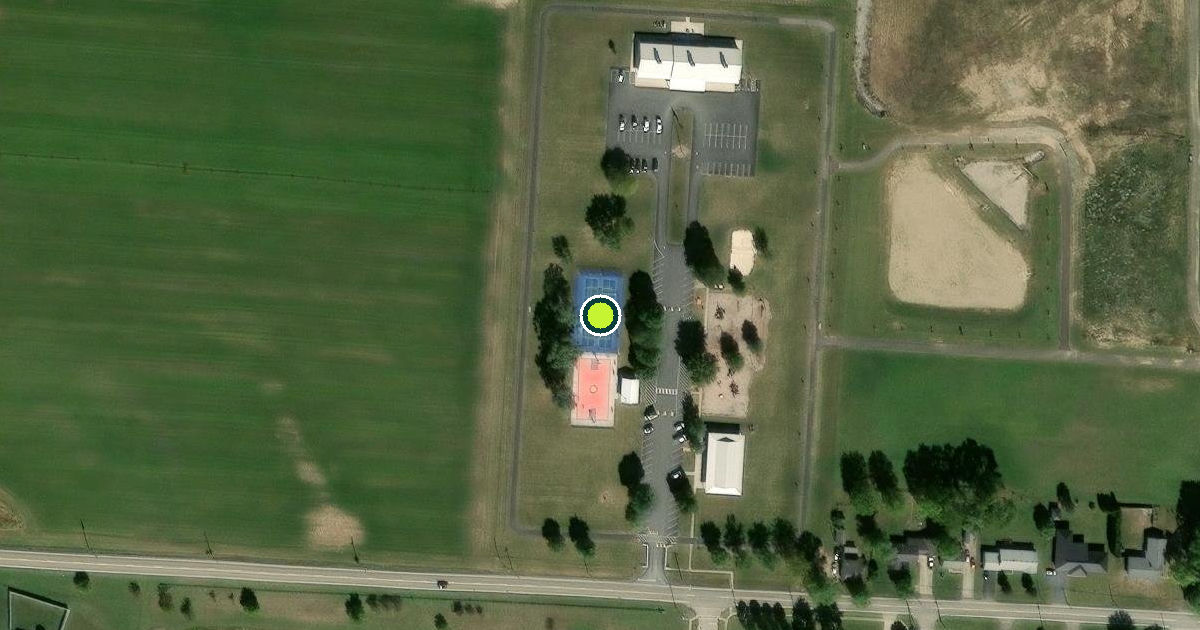 Satellite view of South Bloomfield Pickleball Courts