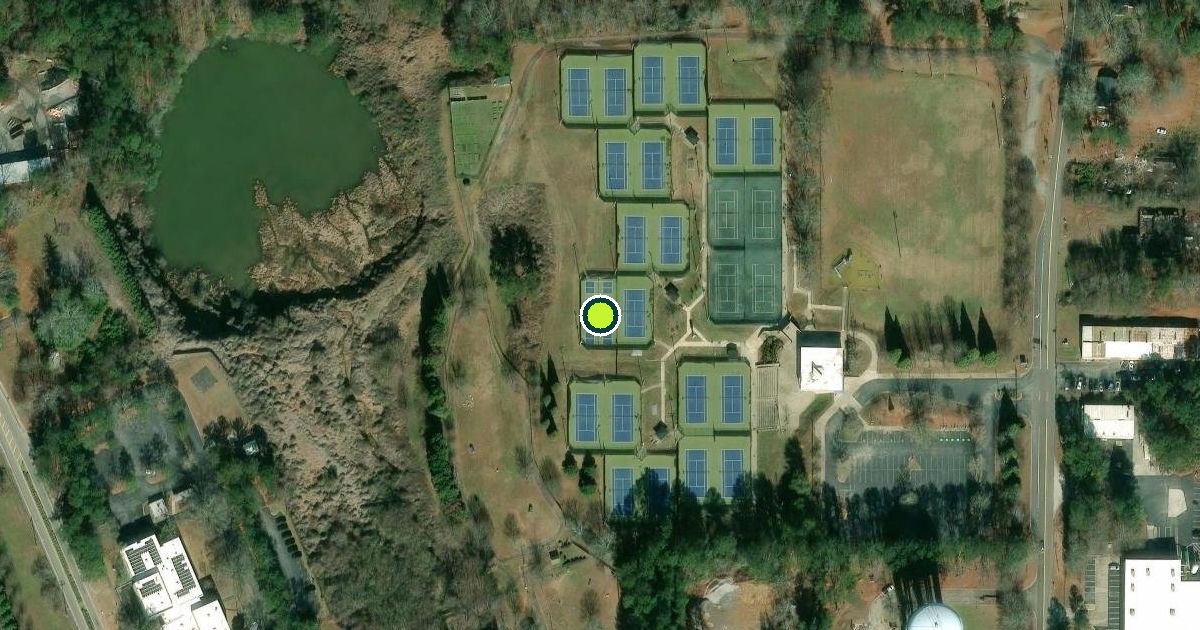 Satellite view of South Fulton Pickleball Courts