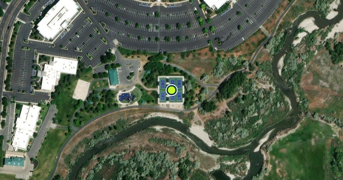 Satellite view of South Jordan Pickleball Courts