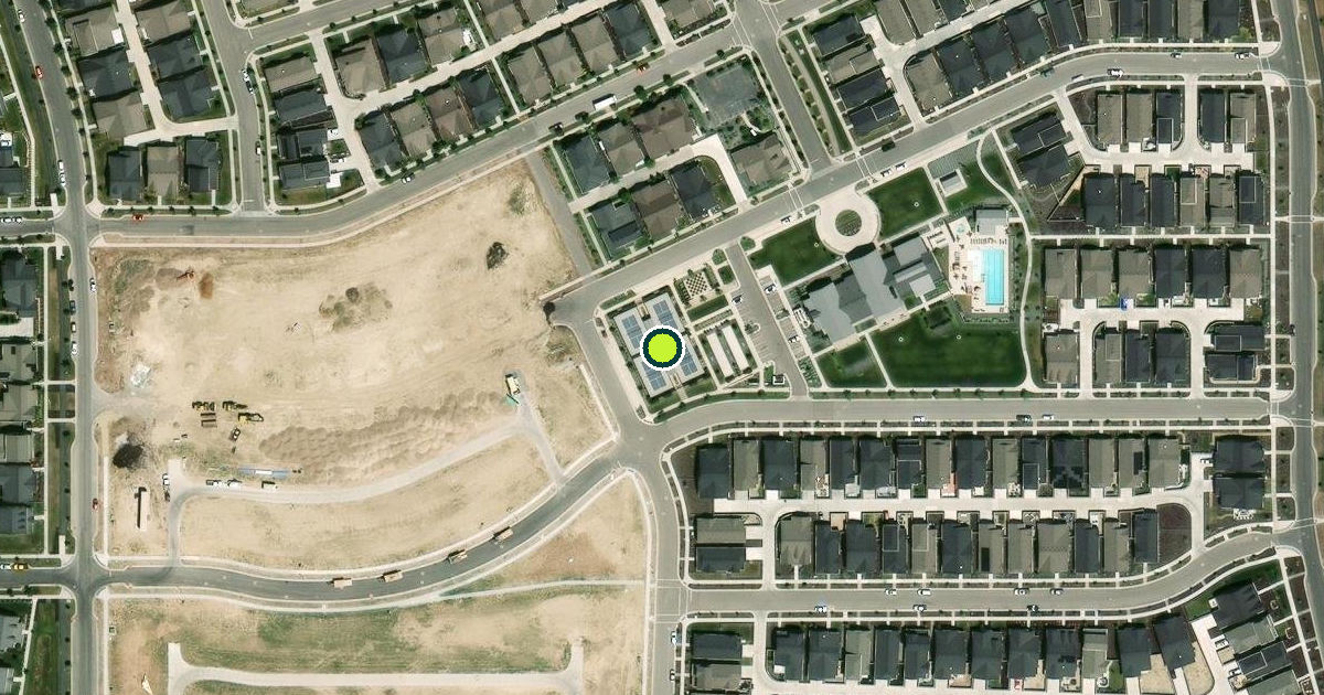 Satellite view of South Jordan Pickleball Courts