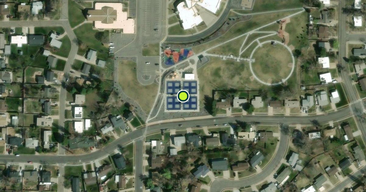 Satellite view of South Ogden Pickleball Courts
