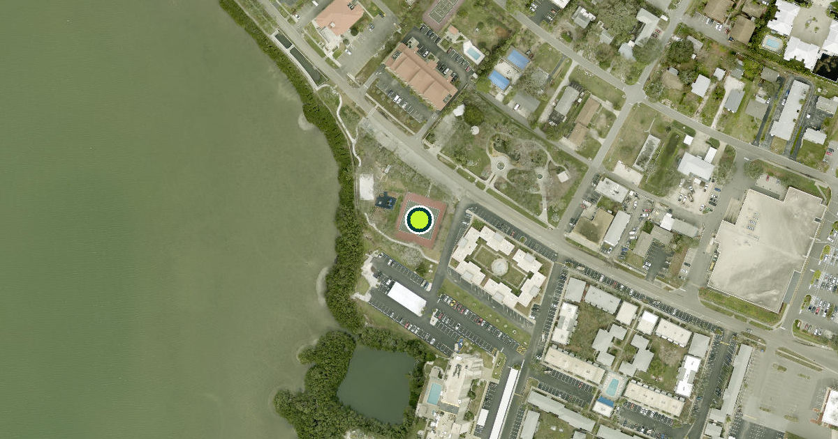 Satellite view of South Pasadena Pickleball Courts