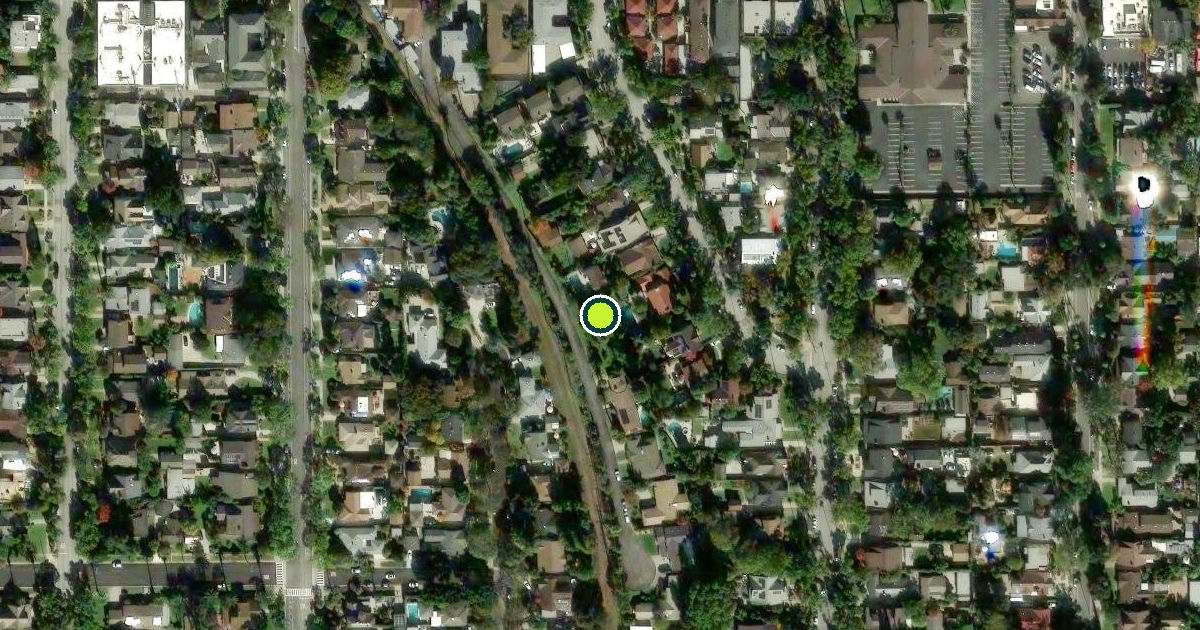 Satellite view of South Pasadena Pickleball Courts