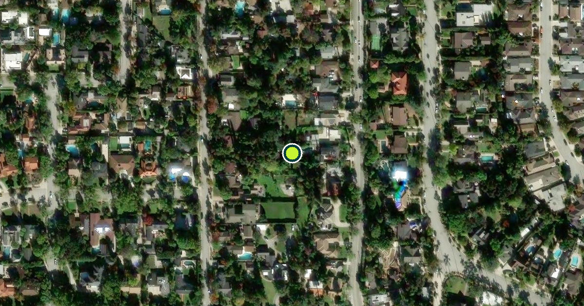 Satellite view of South Pasadena Pickleball Courts