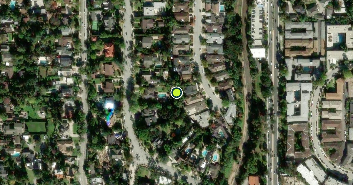 Satellite view of South Pasadena Pickleball Courts