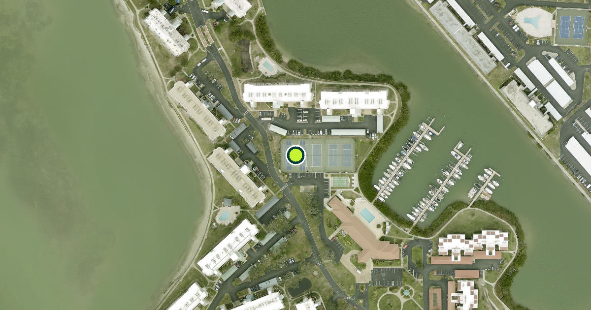 Satellite view of South Pasadena Pickleball Courts