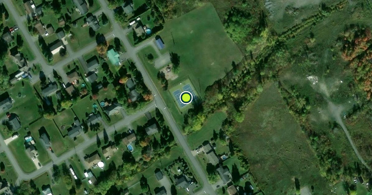 Satellite view of South Stormont Pickleball Courts