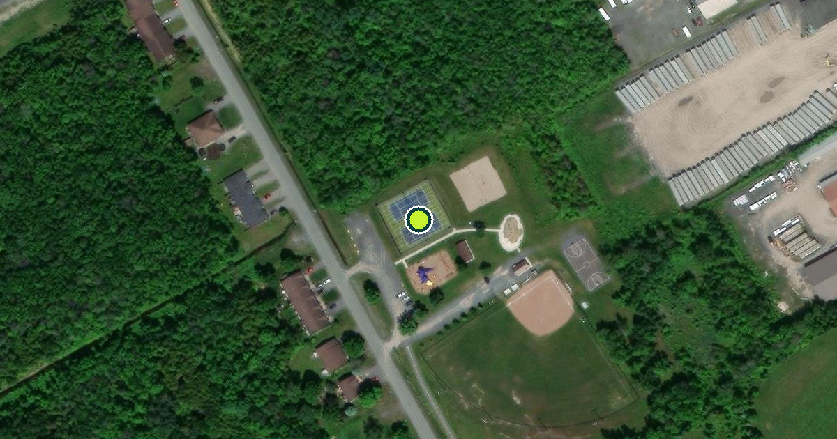 Satellite view of South Stormont Pickleball Courts