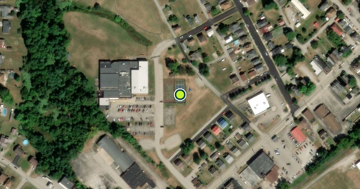 Satellite view of South Union Township Pickleball Courts