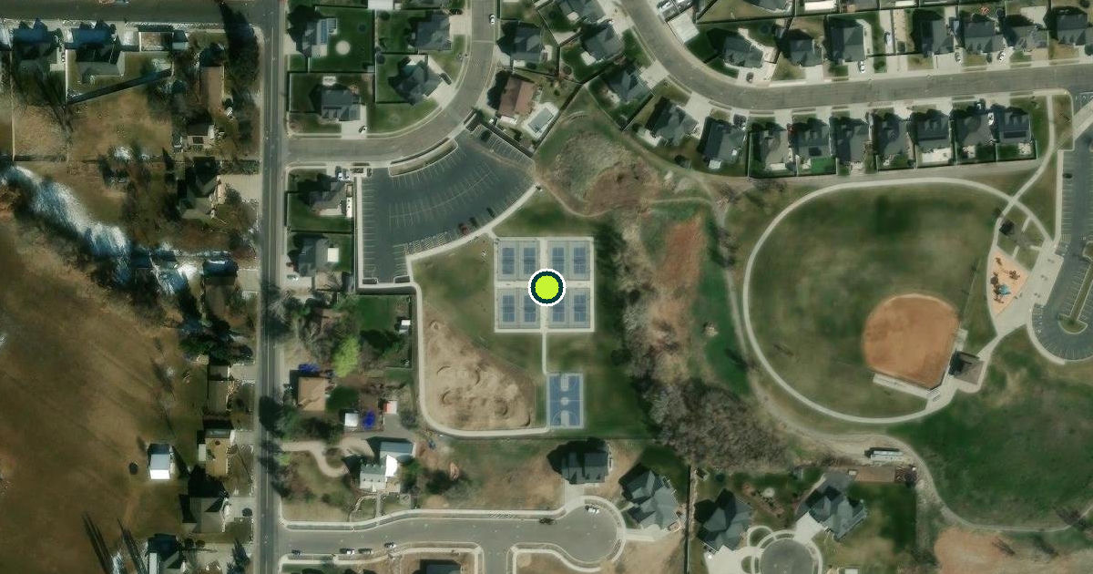 Satellite view of South Weber Pickleball Courts