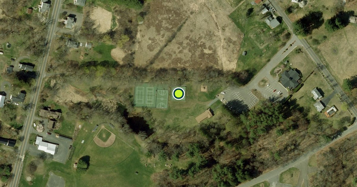 Satellite view of Southampton Pickleball Courts