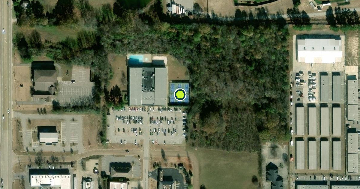 Satellite view of Southaven Pickleball Courts