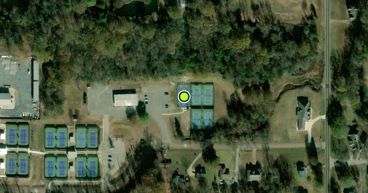 Satellite view of Southaven Pickleball Courts