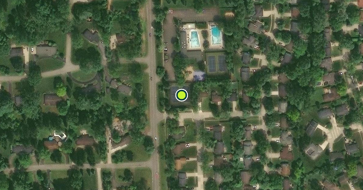 Satellite view of Southfield Pickleball Courts