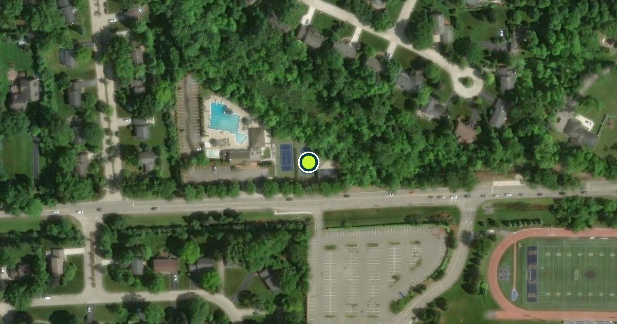 Satellite view of Southfield Township Pickleball Courts