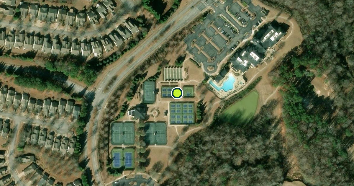 Satellite view of Spalding County Pickleball Courts