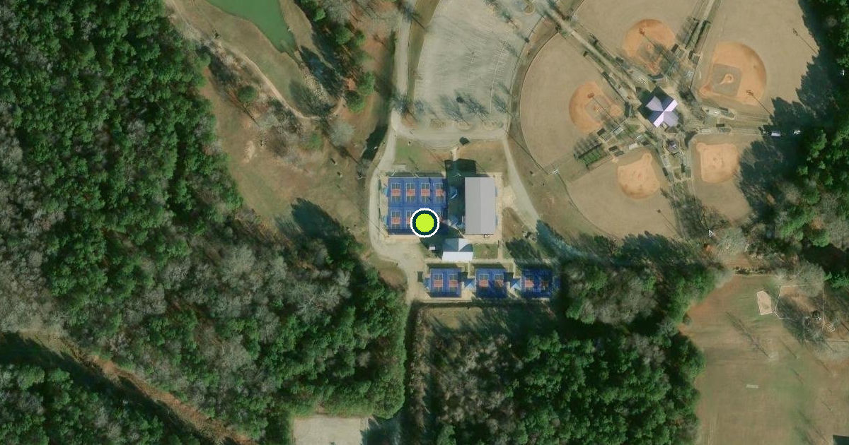 Satellite view of Spalding County Pickleball Courts