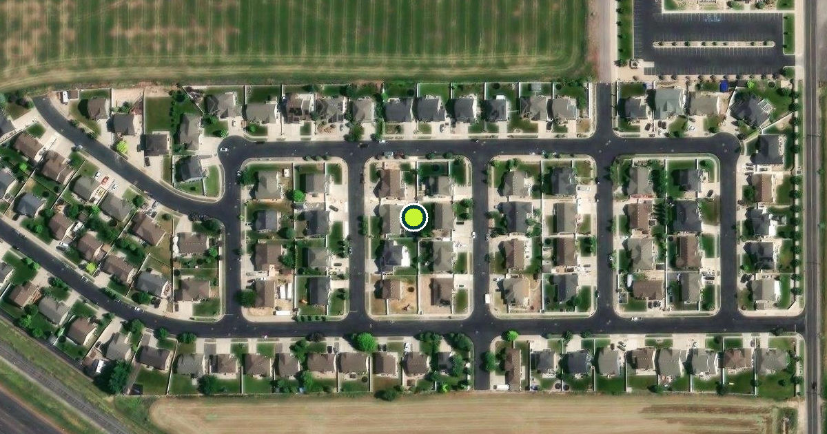 Satellite view of Spanish Fork Pickleball Courts