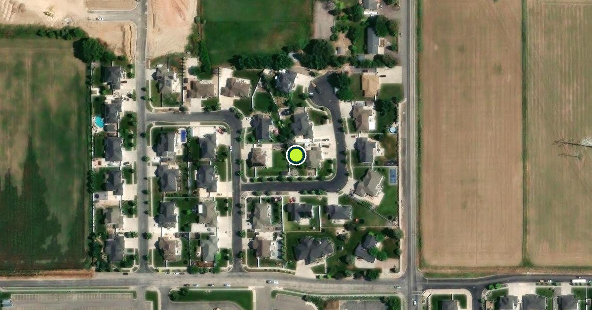 Satellite view of Spanish Fork Pickleball Courts