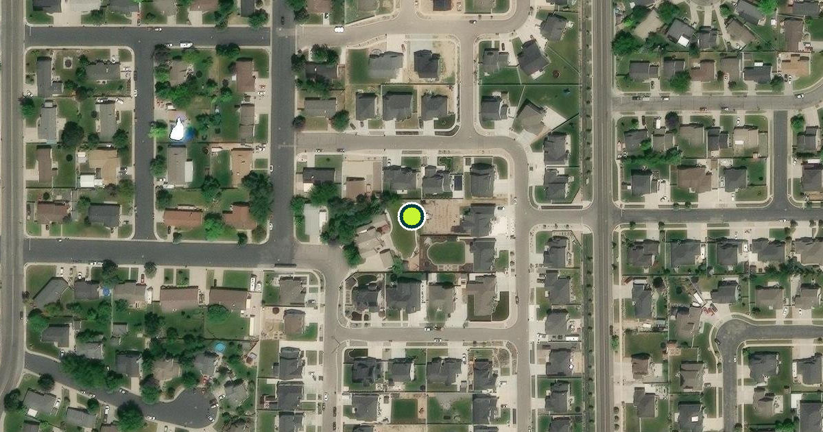 Satellite view of Spanish Fork Pickleball Courts