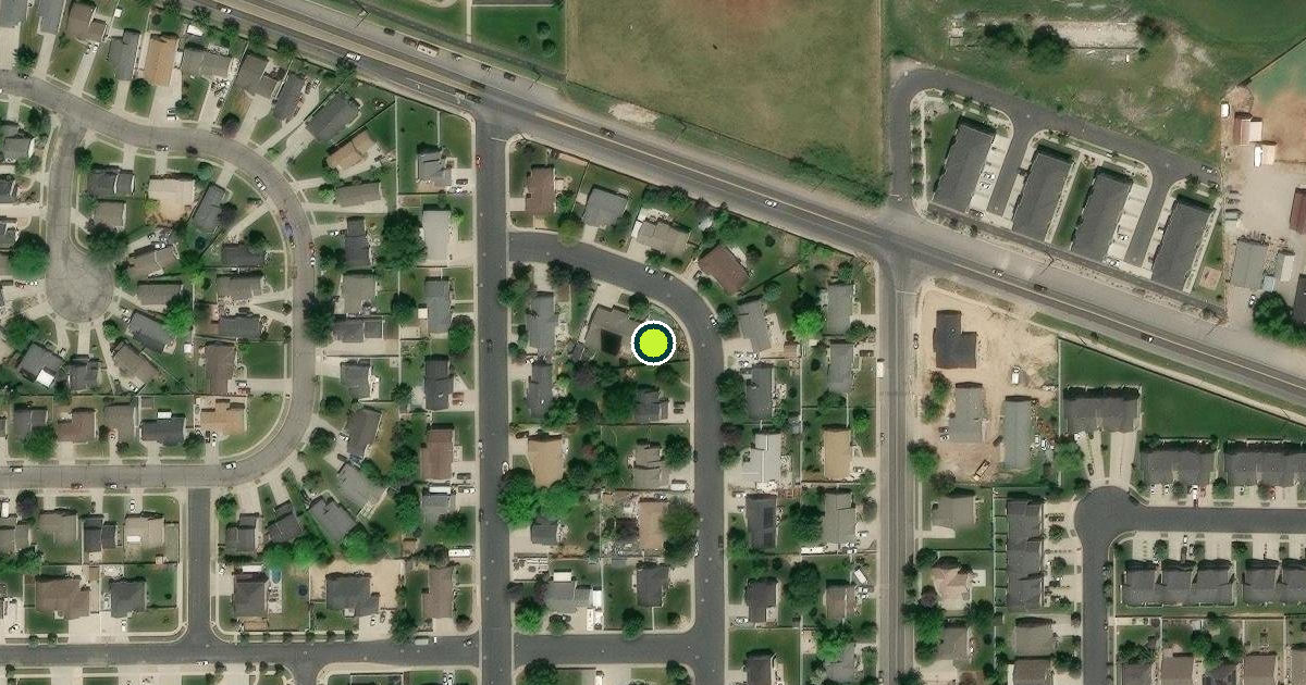 Satellite view of Spanish Fork Pickleball Courts