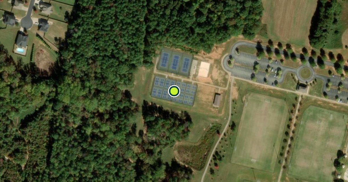 Satellite view of Spartanburg County Pickleball Courts
