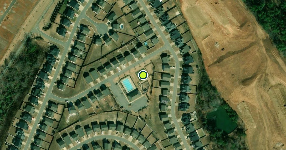 Satellite view of Spartanburg County Pickleball Courts