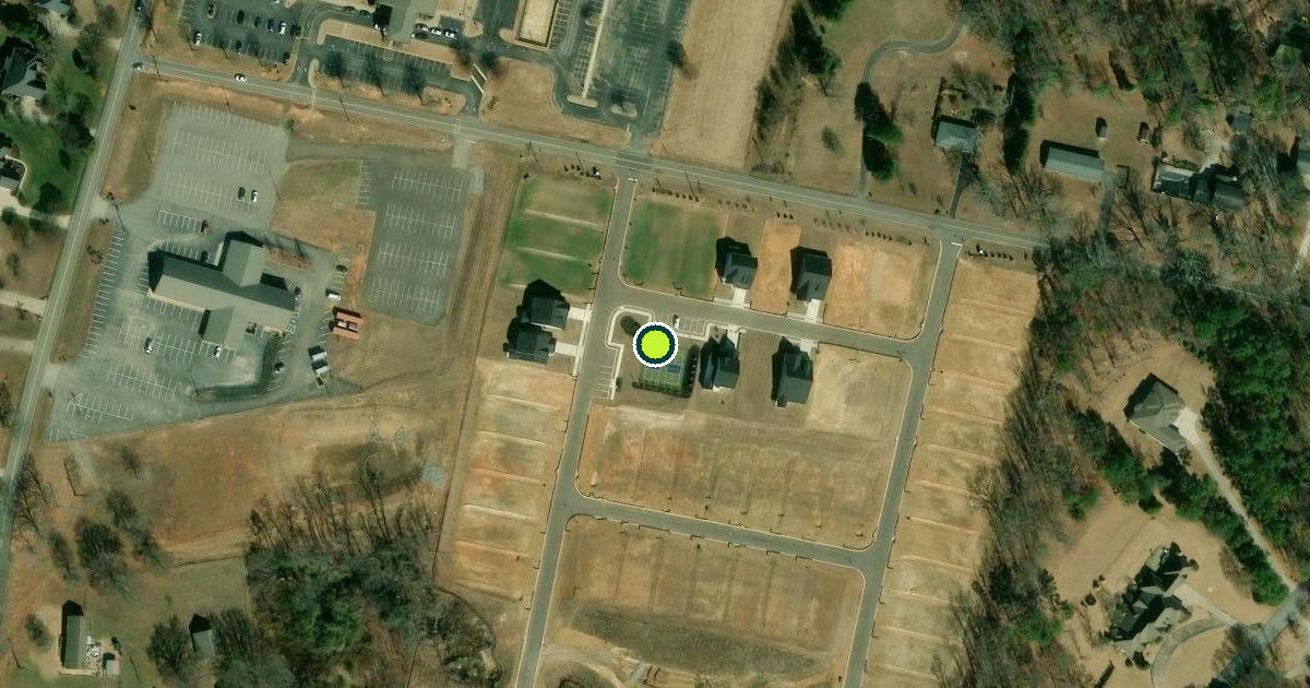 Satellite view of Spartanburg County Pickleball Courts