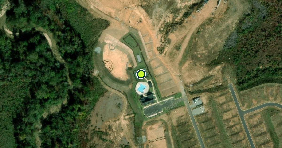 Satellite view of Spartanburg County Pickleball Courts