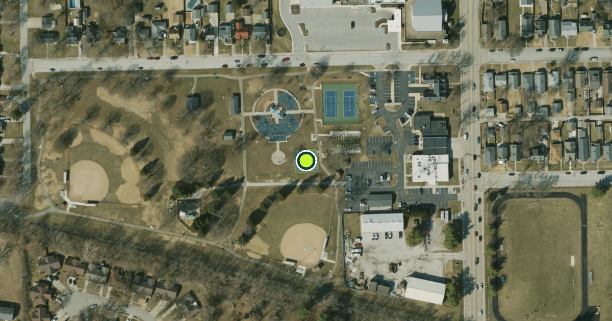 Satellite view of Speedway Pickleball Courts