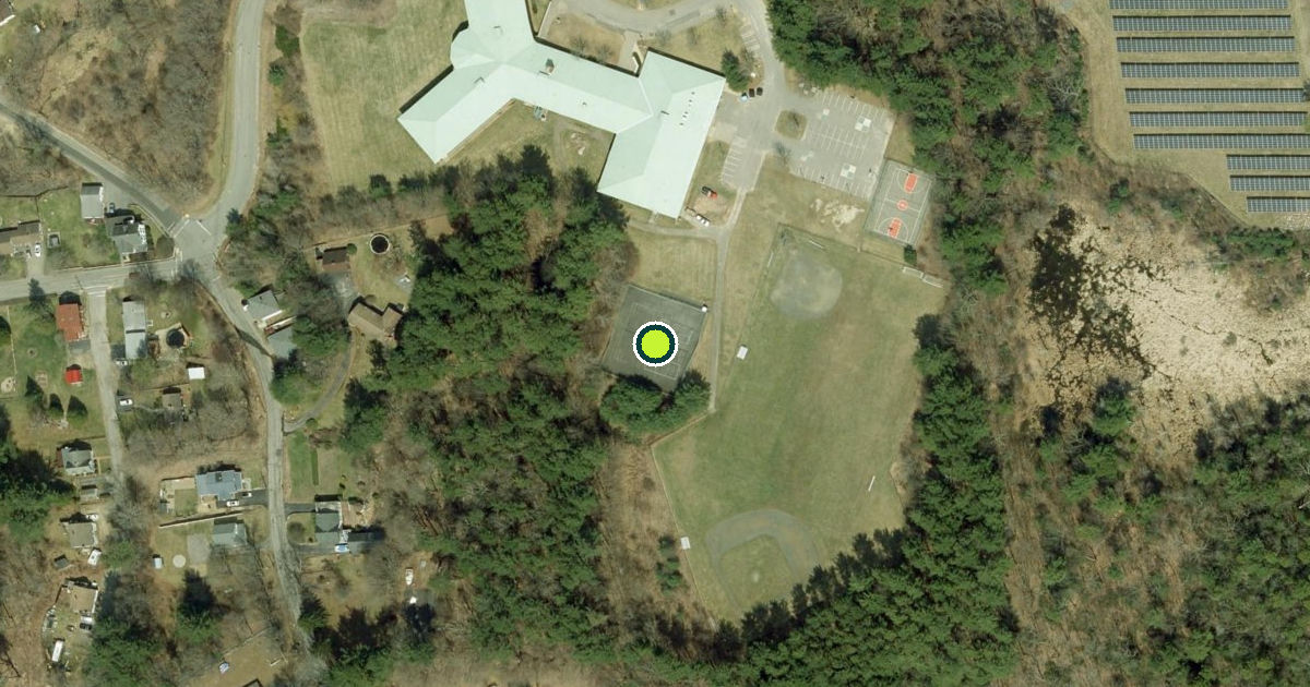 Satellite view of Spencer Pickleball Courts